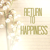 muccamukk: Stem of lily-of-the-valley lying on lined paper. Text: "Return to Happiness" (Misc: Lily-of-the-Valley)
