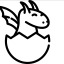 vriddy: Cute dragon hatching from an egg (Default)