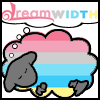 soc_puppet: Dreamwidth Dreamsheep with wool and logo in genderflux pride colors (Gender)