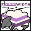 fred_mouse: line drawing of sheep coloured in queer flag colours with dream bubble reading 'dreamwidth' (Default)