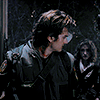 wolfish_willow: Steve Harrington looking back at Nancy at the Creel House (Steve Looking Back at Nancy s4)