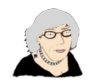 cynthia1960: cartoon of me with gray hair wearing glasses (Default)