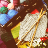 timeasmymeasure: a box filled with yarn and knitting needles (stock: knitting basket)