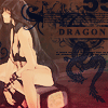 inkstone: Tenjho Tenge's naked Aya sitting on a tv, draped in a sheet, caption: dragon (Default)