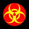 geekosaur: yellow on red biohazard warning sigil (medical)