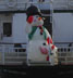 onyxlynx: Saluting snowman on back of "Bay Celebrations" (Winter Holiday Icon)