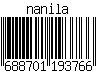 nanila: from <user name=pne>'s barcode generator (assimilated)