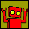 ewx: (red robot (waving arms))