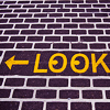 timeasmymeasure: graphic text saying look (stock: linkspammy)