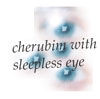 vass: the words "cherubim with sleepless eye" on a background of eyes (christmas)