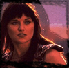 vass: Xena against purple background (Xena)