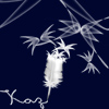 kaz: "Kaz" written in cursive with a white quill that is dissolving into (badly drawn in Photoshop) butterflies. (Default)